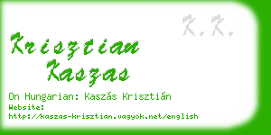 krisztian kaszas business card